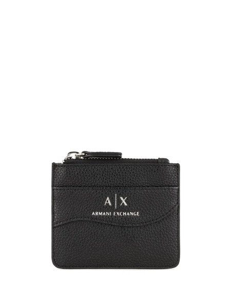  Armani Exchange Logo-print Grained Wallet - Black 