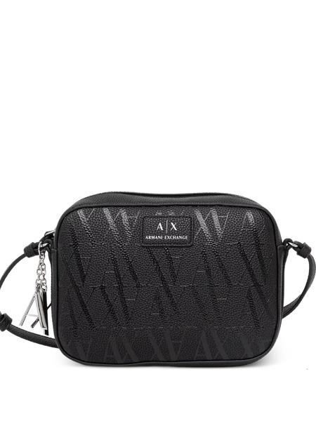  Armani Exchange Logo Shoulder Bag - Black 