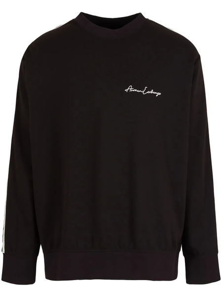  Armani Exchange Logo Sweater - Black 