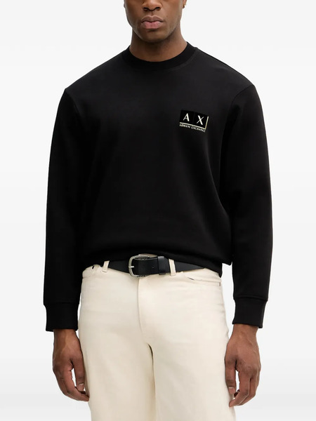  Armani Exchange Logo Sweatshirt - Black 