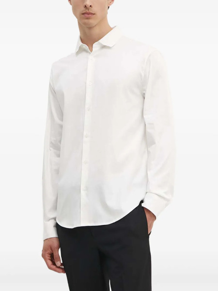  Armani Exchange Long-sleeve Button-down Shirt - Neutrals 