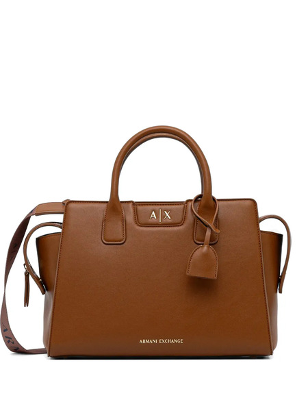  Armani Exchange Medium Detachable-strap Tote Bag - Brown 