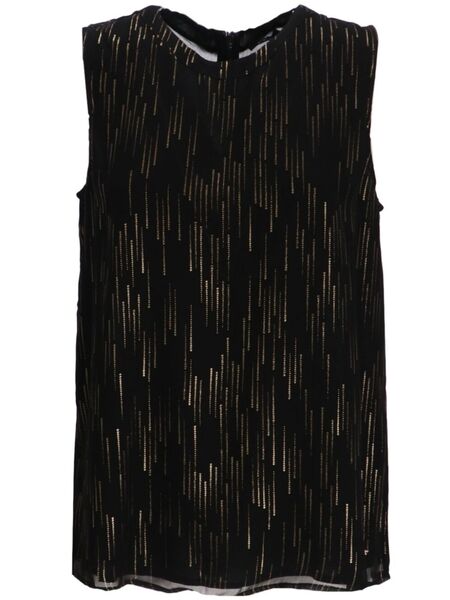  Armani Exchange Metallic-threading Top - Black 