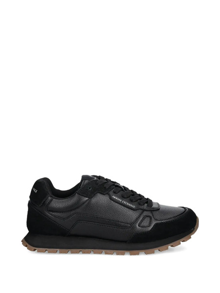  Armani Exchange Panelled Sneakers - Black 
