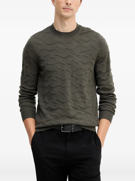  Armani Exchange Patterned Crew-neck Sweater - Brown 
