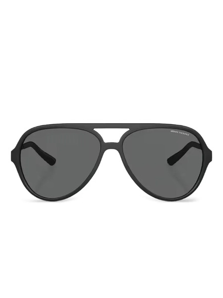  Armani Exchange Pilot-frame Sunglasses - Black 