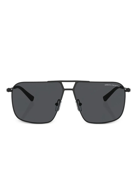  Armani Exchange Pilot-frame Sunglasses - Black 