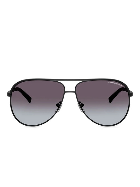  Armani Exchange Pilot Sunglasses - Black 