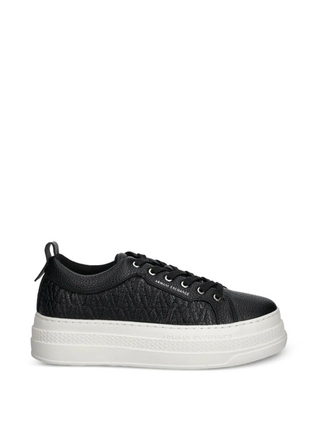  Armani Exchange Platform Sneakers - Black 