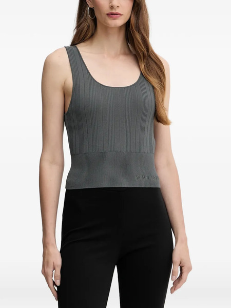  Armani Exchange Ribbed Top - Grey 