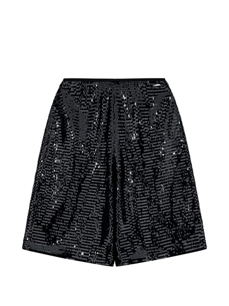  Armani Exchange Sequin-embellished Shorts - Black 