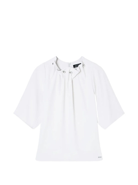  Armani Exchange Short-sleeve Blouse - Neutrals 