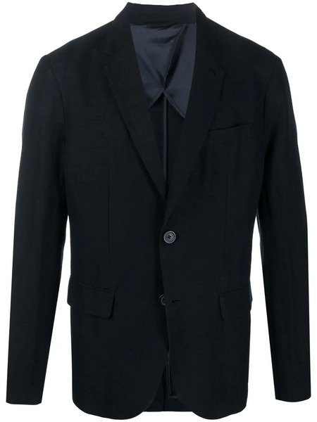  Armani Exchange Single-breasted Boxy Blazer - Blue 