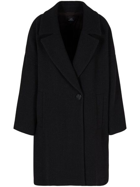  Armani Exchange Single-breasted Coat - Black 