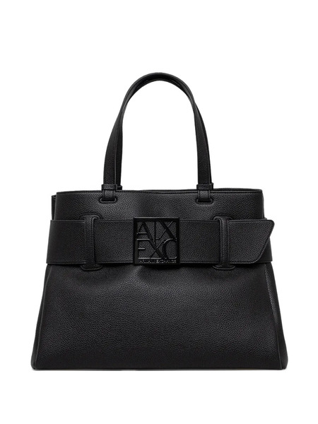 Armani Exchange Structured Tote Bag - Black 