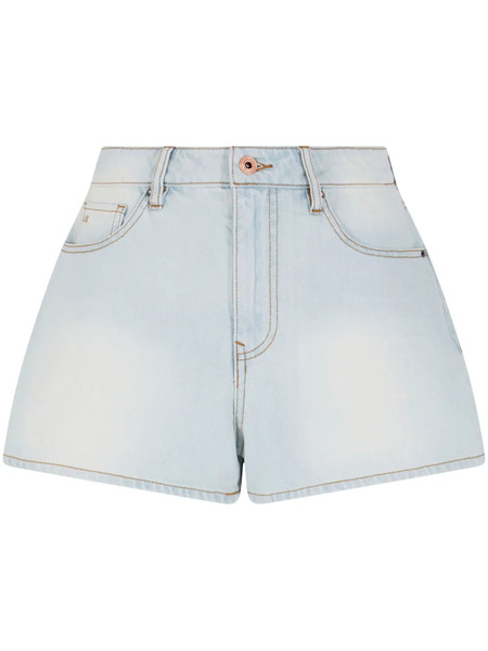  Armani Exchange Washed Denim Shorts - Blue 