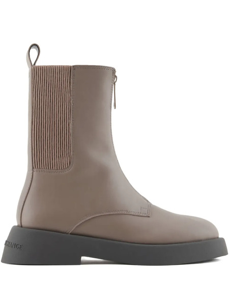  Armani Exchange Zip-detail Boots - Brown 