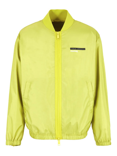  Armani Exchange Zip-front Bomber Jacket - Yellow 