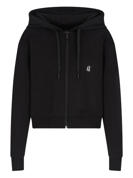  Armani Exchange Zip-up Hooded Jacket - Black 