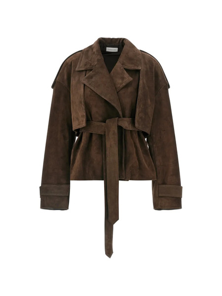  Armarium Flaminia Lapel Suede Jacket - Brown 