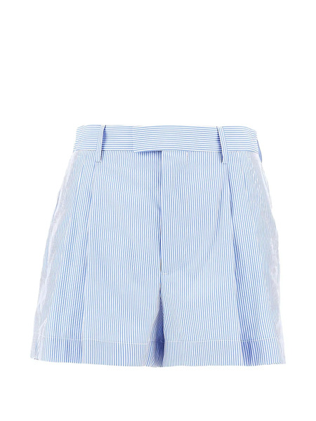  Armarium Pleated Stripe Shorts - Blue 