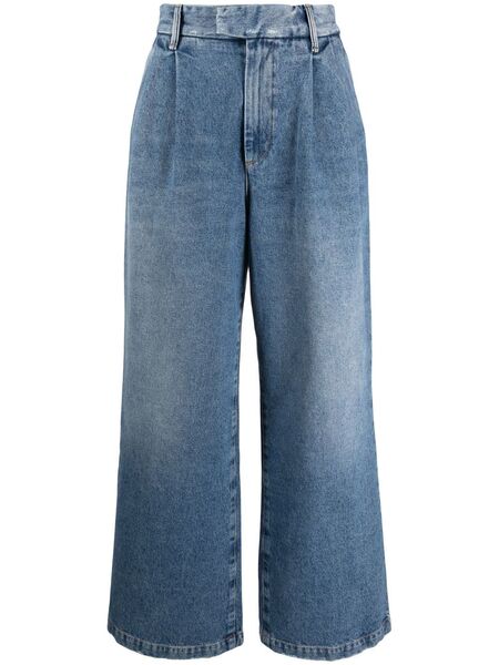  Armarium Wide-leg Pleated Jeans - Blue 