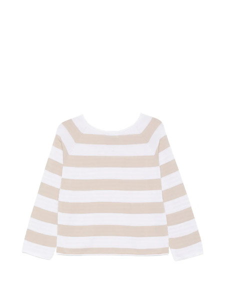  Arovescio Striped-pattern T-shirt - White 