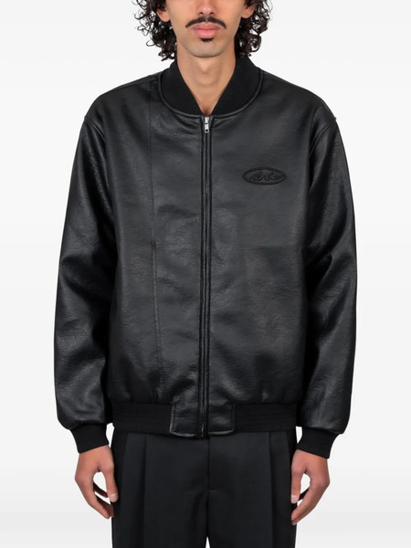  Arte Antwerp Logo-embossed Bomber Jacket - Black 