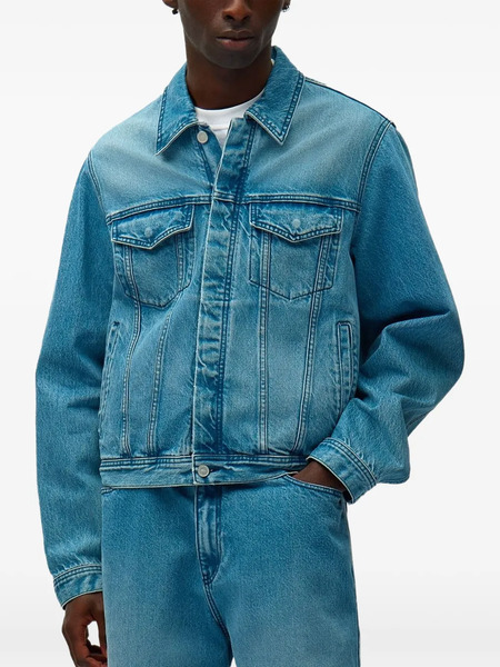  Arte Antwerp Logo-embroidered Jacket - Blue 