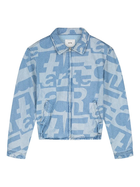  Arte Antwerp Zip-fastening Patterned Jacket - Blue 