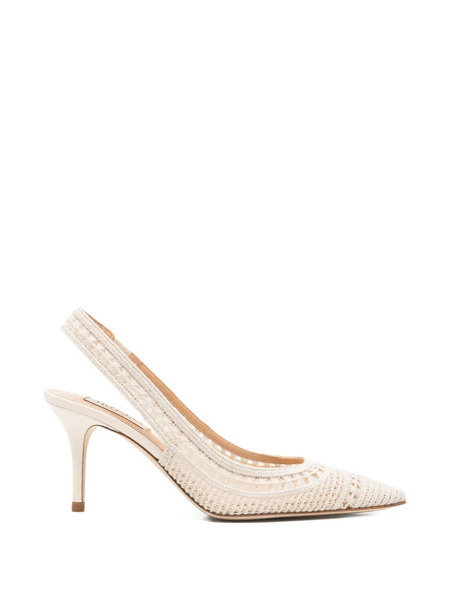  Arteana Trieste Lace Slingback Pumps - Neutrals 