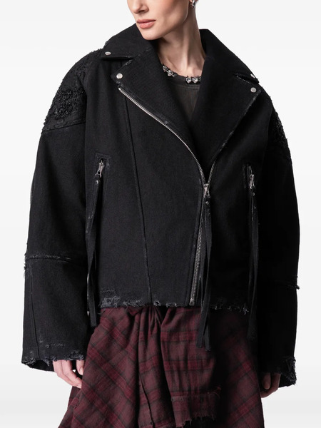  Article Ten Embroidered-details Jacket - Black 