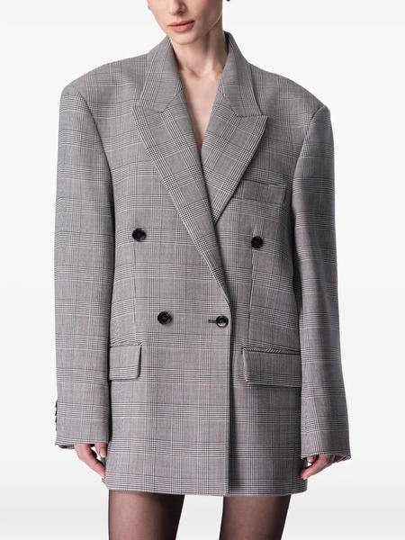  Article Ten Prince Of Wales Check Blazer - Grey 