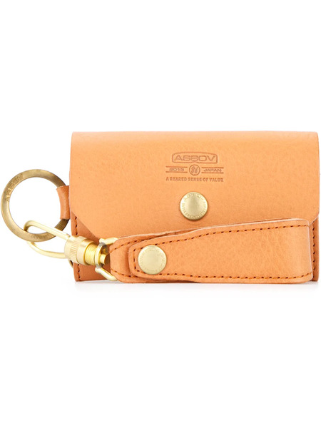  As2ov Grained-effect Key Case - Brown 