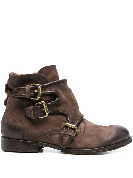  A.s.98 Buckle Leather Boots - Brown 