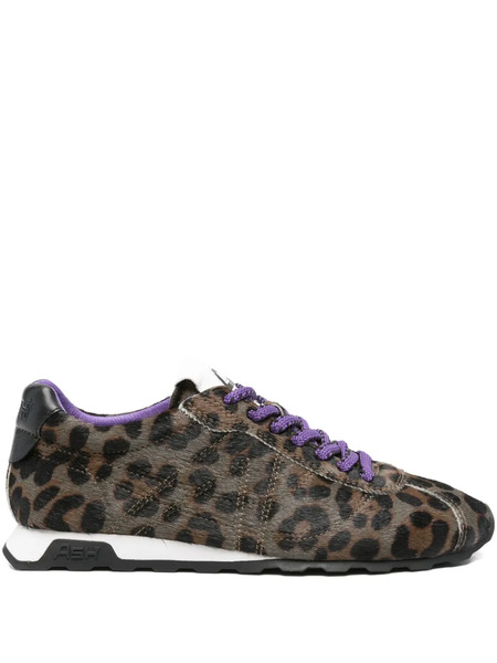  Ash Kill Bill Leopard Calf-leather Sneakers - Brown 