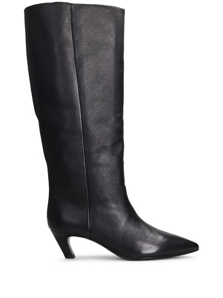  Ash Leather Boots - Black 
