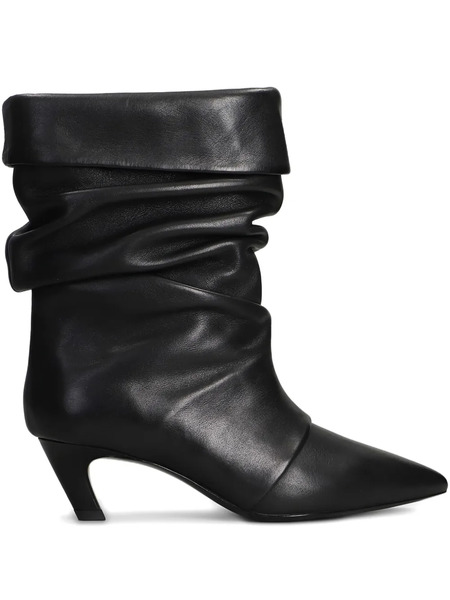  Ash Leather Boots - Black 