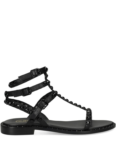  Ash Leather Sandals - Black 