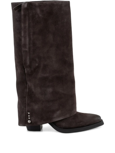  Ash 85mm Jackson Zip Boots - Brown 
