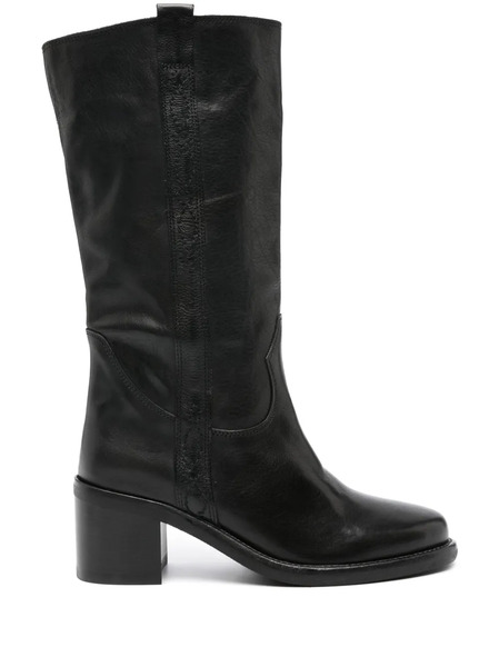  Ash Penelope 70mm Leather Boots - Black 