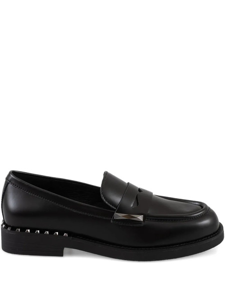  Ash Whisper Studded Strap Loafers - Black 