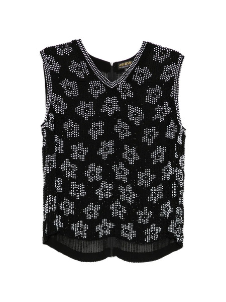  Ashish Bead-embellished Vest - Black 