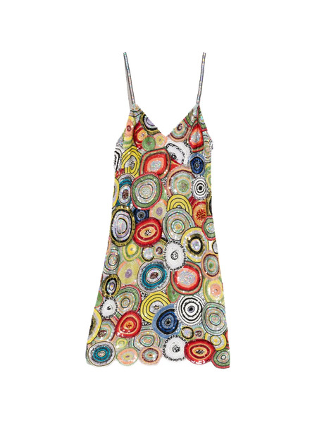  Ashish Embellished Mini Dress - Red 