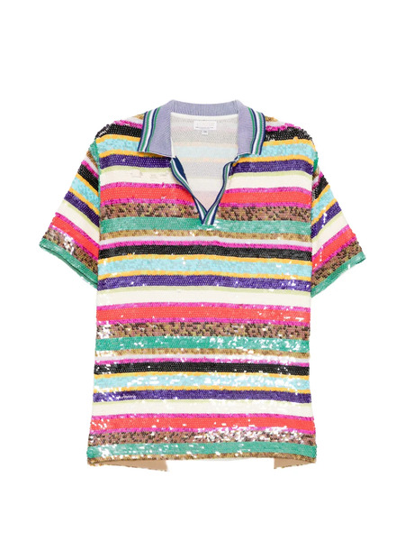  Ashish Embellished Polo Shirt - Neutrals 