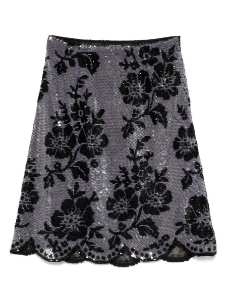  Ashish Sequin Mesh Skirt - Black 