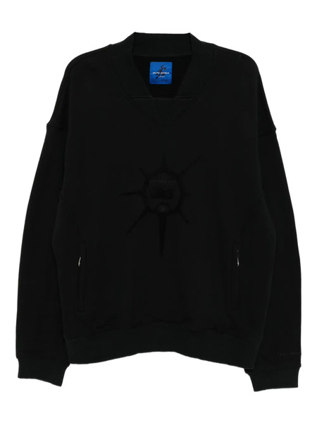  Asics Graphic-embroidered Sweatshirt - Black 