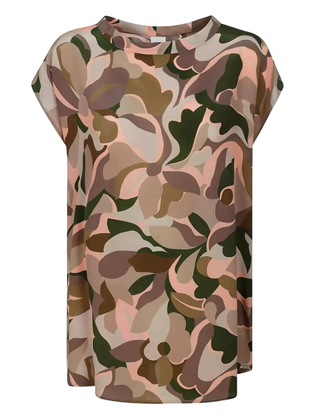  Aspesi Abstract-print Blouse - Brown 