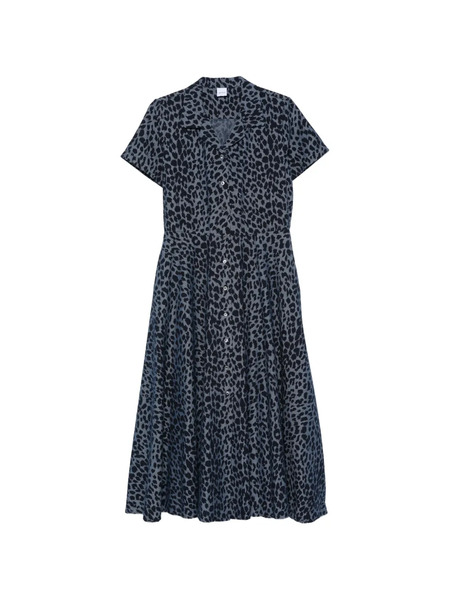  Aspesi Animal-print Midi Dress - Blue 