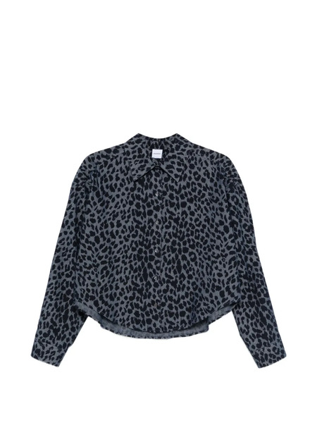  Aspesi Animal-print Shirt - Blue 